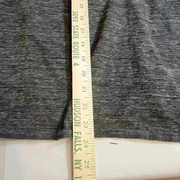 J. Jill Pure Jill Top Size Large Gray Long Sleeve Rear V Neck Twisted Knot - Picture 6 of 10